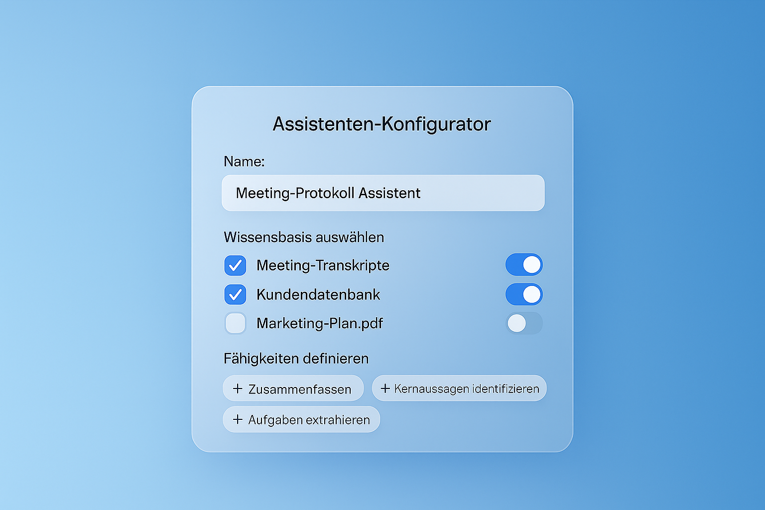 ascadi - modul3.3 - assistenten konfig