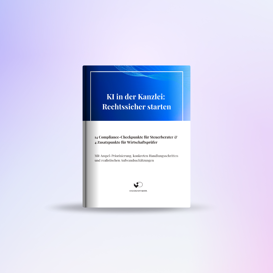 Cover: KI-Compliance-Checkliste für Steuerberater und Wirtschaftsprüfer